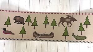 1 Roll Mountain Retreat Wallpaper Border Cabin Lodge Rustic 15 ft x 6.875" Bear